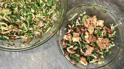 Salat aus Radieschen und Kräutern